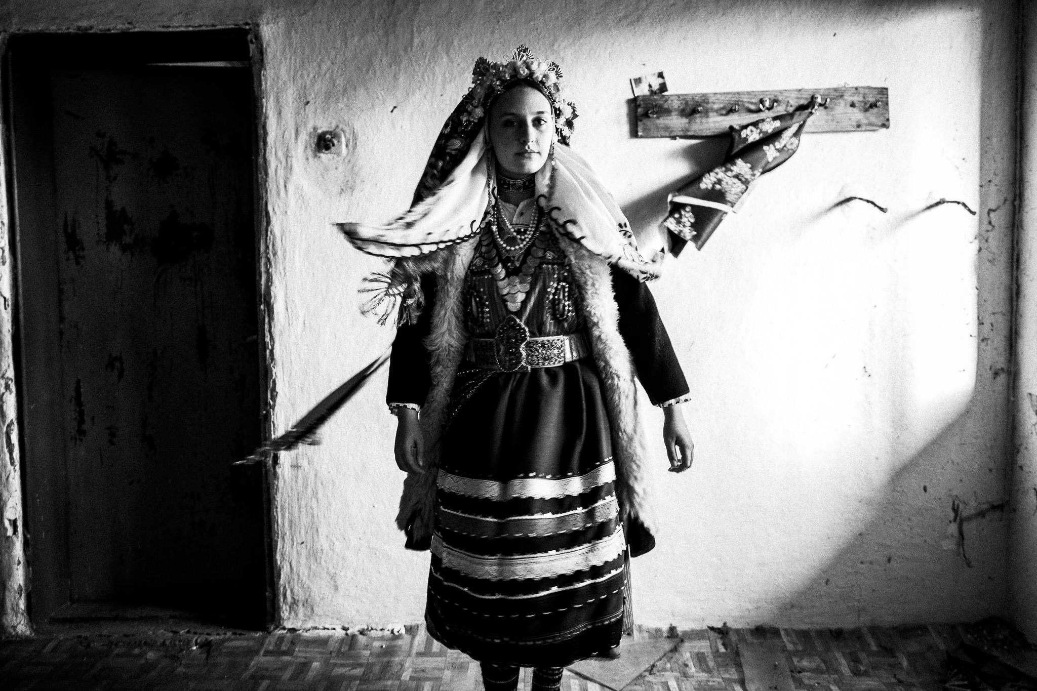Inside a traditional house in Vrysses village, Evros, Thrace, Greece, by photographer George Tatakis