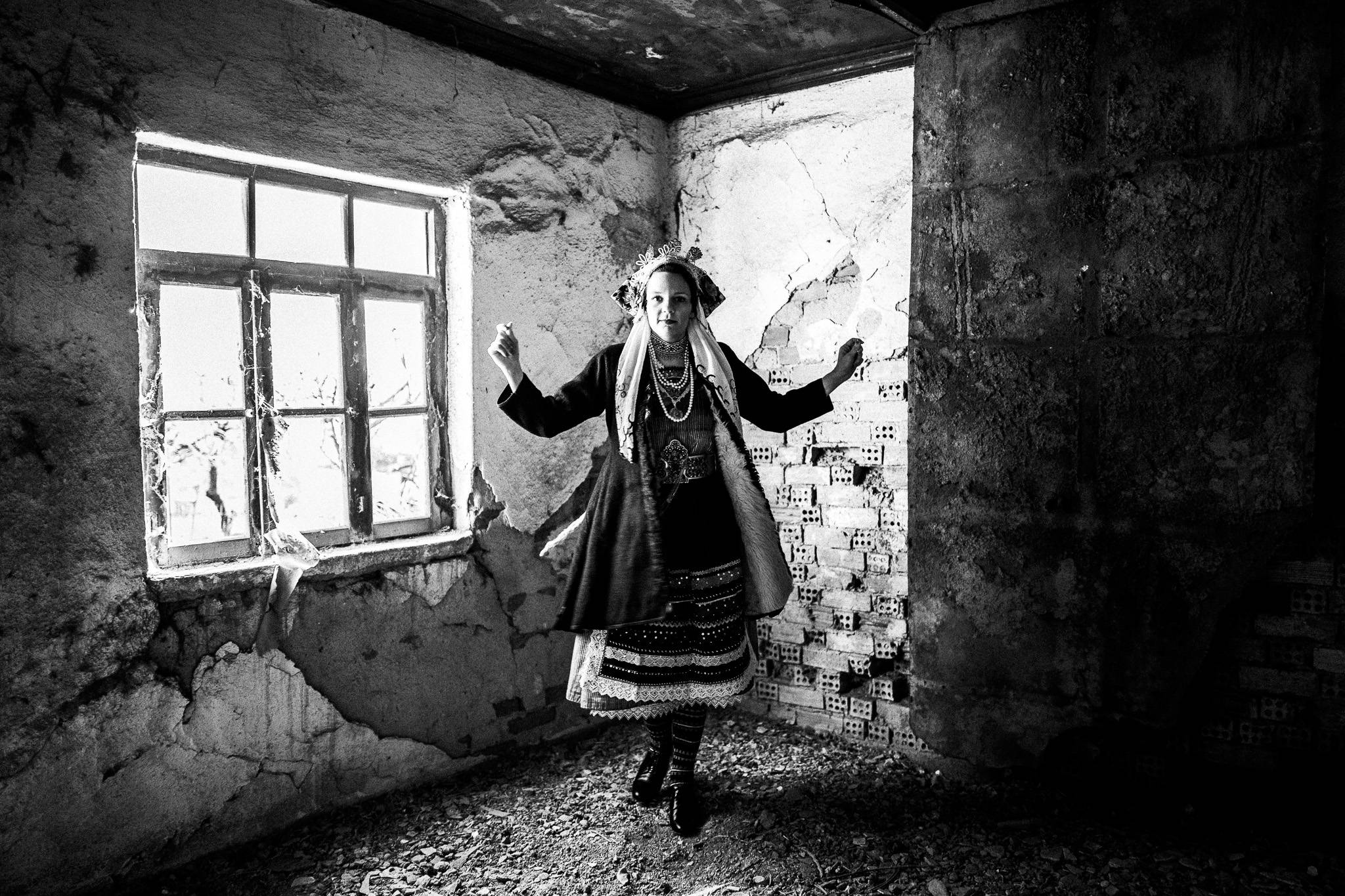 Metaxades costume, Pagan Christmas customs of Northern Greece, by photographer George Tatakis