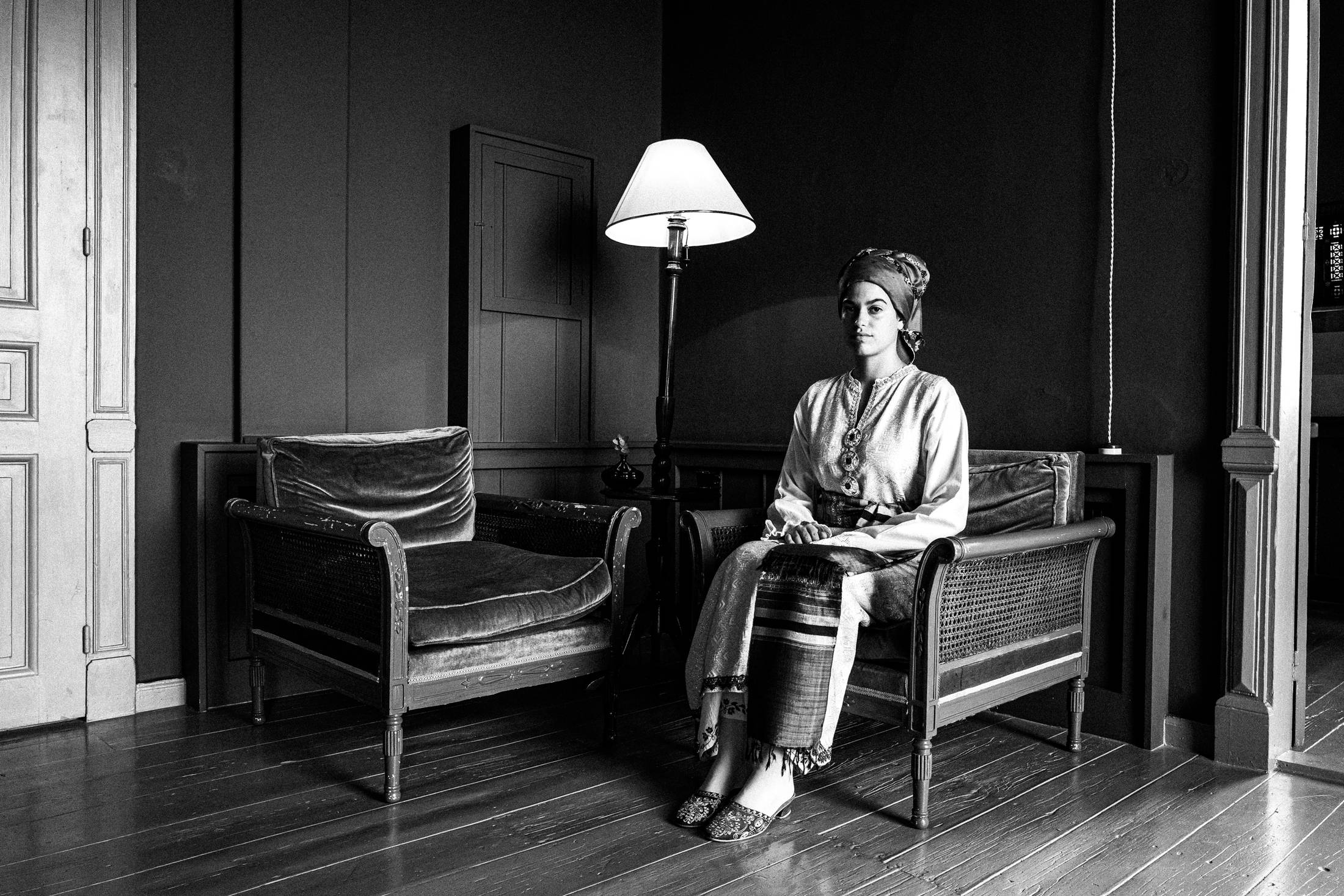 Inside the 1900 hotel at Symi island, by photographer George Tatakis