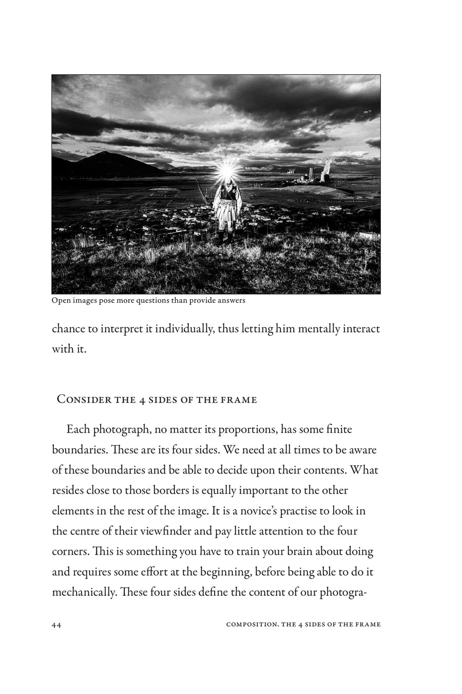 Printed page 44: The four sides of the frame / Figure-to-ground relation
